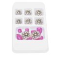 thumbnail image 3 of Nail Art Uñas Postizas Para Dedos De Los Pies, 24 Piezas De Uñas Postizas De Cubierta Completa ABS Cómodo Para Bodas Para Madres OTVIAP J74, 3 of 8