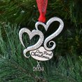 thumbnail image 4 of Our First Christmas Hearts Wedding Ornament, 4 of 5