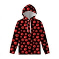 thumbnail image 3 of Sudadera con capucha con estampado 3D de tomate rojo para hombres y mujeres, sudadera con capucha de dibujos animados, sudaderas holgadas de manga larga, sudaderas holgadas de calle de gran tamaño, 3 of 5