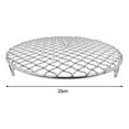 thumbnail image 1 of Grille de Barbecue Ronde 27Cm en Acier Inoxydable avec Moustiquaire Charbon Électrique Gaz Extérieur, 1 of 9