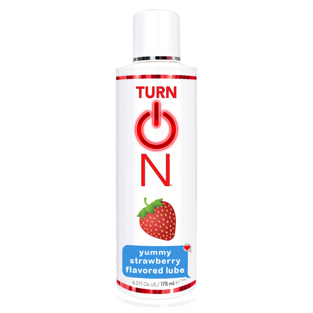 Turn On Yummy Lube Strawberry Flavor 6 Fl oz Flavored Edible Lubrication