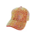 thumbnail image 1 of Top Headwear Casquette de Baseball Bling Sparkle Strass Femme - Rouge AB Jelly, 1 of 1