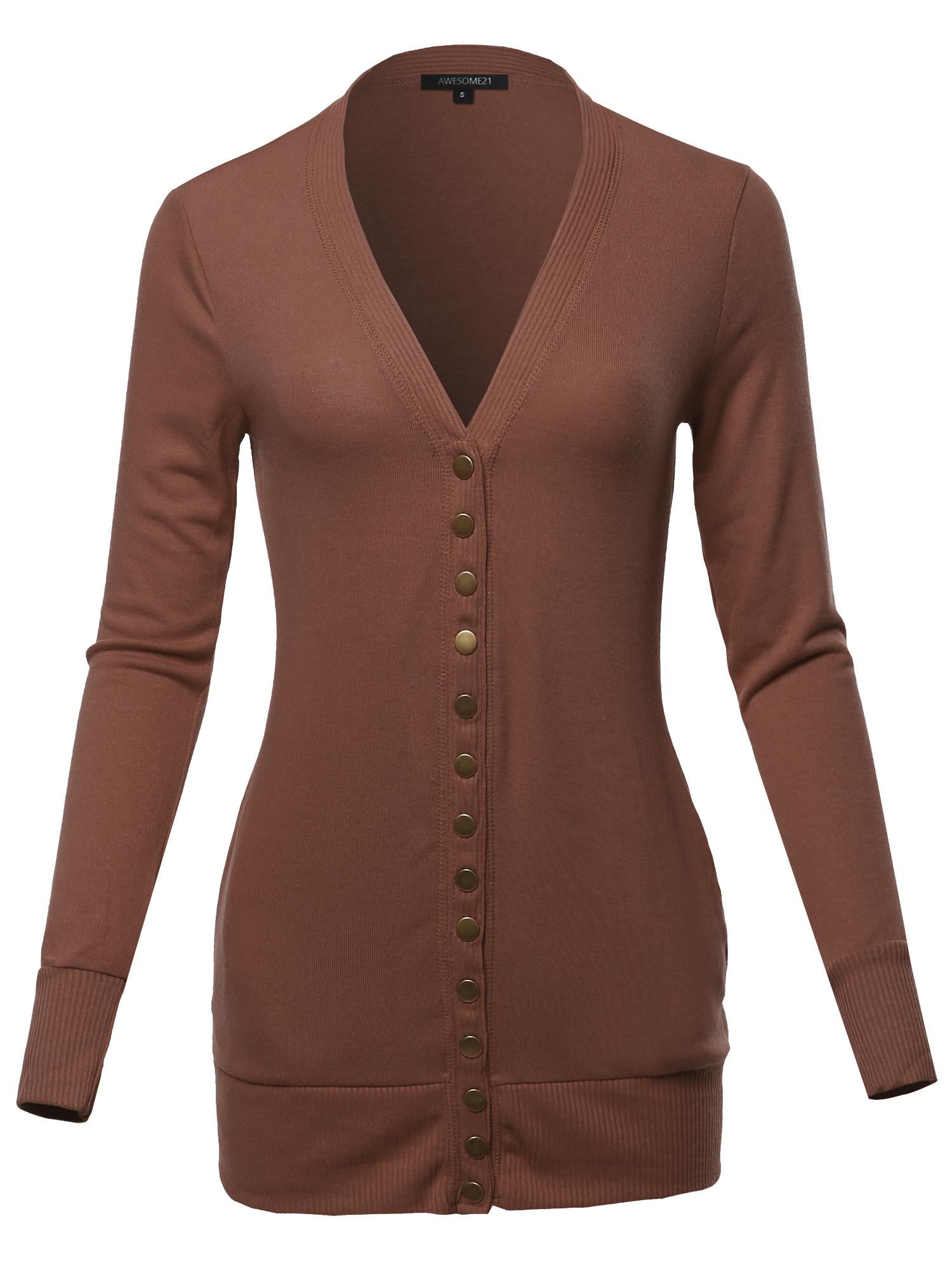 snap button cardigans