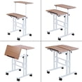 thumbnail image 3 of SDADI L101XWFDT Adjustable Height Mobile Standing Office Computer Desk, 3 of 4