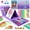 Purple, variant on JYPS Art Supplies for Kids,Drawing Kits Unicorn Art Case Coloring Set with Double Sided Trifold Easel,Crayon,Colored Pencil,Marker,Coloring Book,Stencil,Sticker,Drawing Stuffs Gifts for Girls 4-12