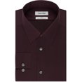 thumbnail image 1 of Calvin Klein - Camisa de vestir con botones para hombre, ajuste delgado, color rojo, cuello de 17.5 pulgadas, manga de 36 a 37 pulgadas, 1 of 1
