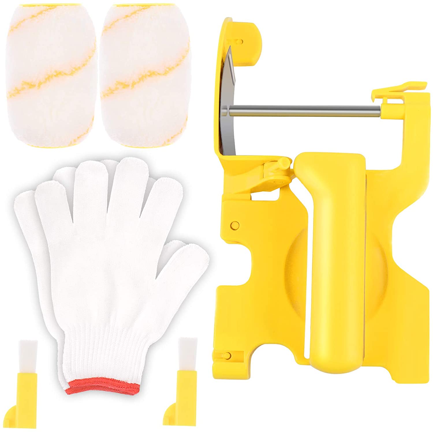 OBANGONG Paint Edger Roller Brush,HandHeld Paint Roller Brush Kit