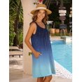 thumbnail image 3 of HOTOUCH Robe Femme 2024 Été Décontractée Robe T-Shirt Couverture de Plage Sans Manches Robe Débardeur avec Poches, 3 of 6
