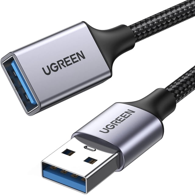 REJODA-USB Extension Cable USB 3.0 Extender Cord Nylon Braided USB A Male to Female Data Transfer Cable for Hard Drive, Oculus Rift, USB Hub, USB Sticks, Mouse, Keyboard, Xbox, Camera, Webcam, 15FT