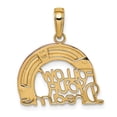 thumbnail image 4 of FB Jewels 14k Y&Rose Gold W/Rhodium Follow Your Dreams Rainbow Pendant, 4 of 4