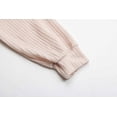 thumbnail image 6 of Odeerbi Sweaters For Women Knit Sweater Autumn Winter 2025 New Bottoming Long-sleeved Pullover Color-blocking V-Neck Pink, 6 of 9