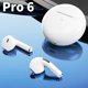thumbnail image 2 of Auriculares inalámbricos Pro 6 con TWS, cascos deportivos con micrófono, Bluetooth, para correr, para Apple, IPhone, Xiaomi Pro6, novedad, 2 of 5