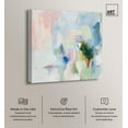 thumbnail image 2 of Verdant Breeze Over White Canvas Modern Colorful Art by Art Remedy, Gallery Wrapped, 20" x 20", 2 of 8