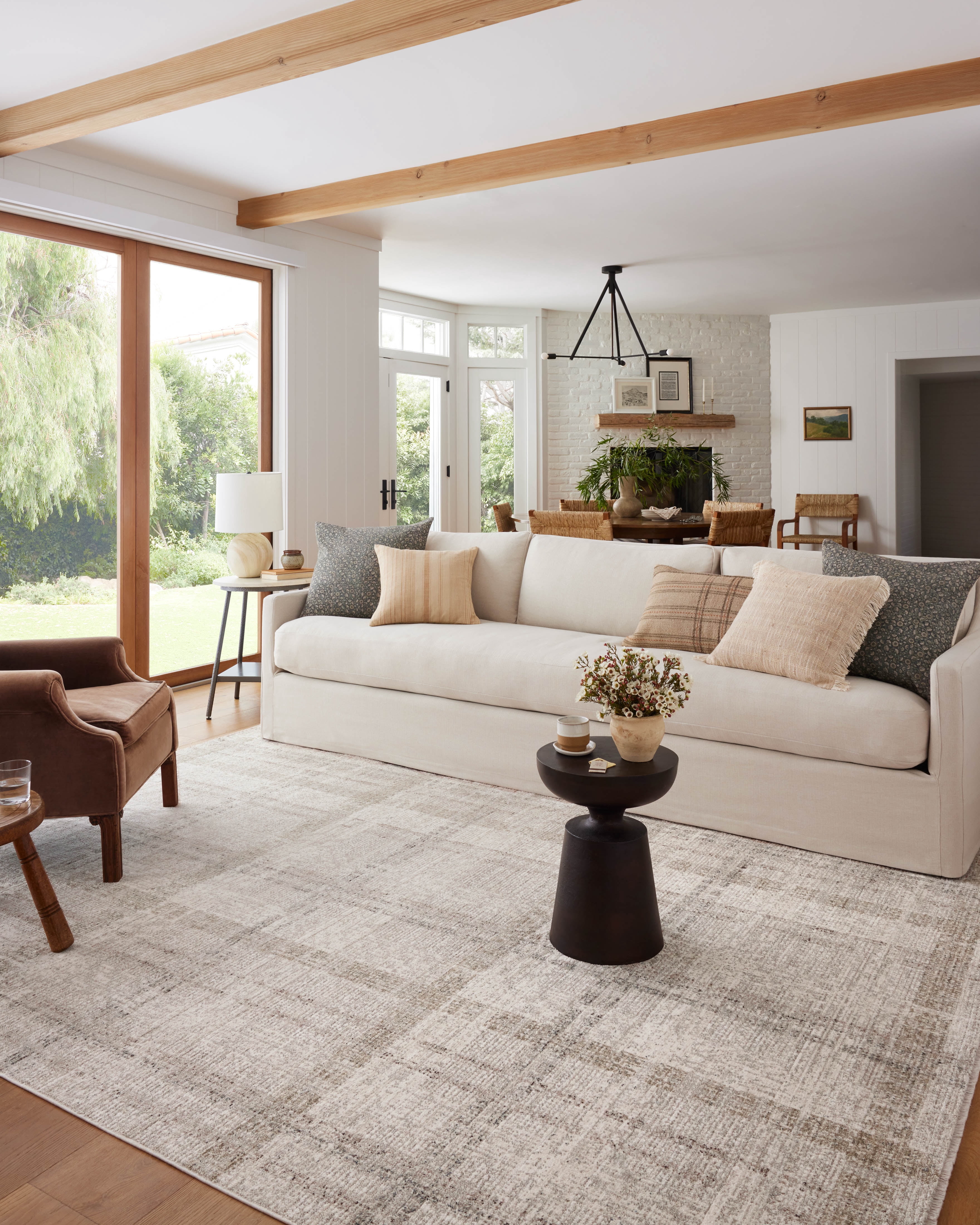 Angela Rose x Loloi Ember Ivory / Multi 2'-7" x 7'-6" Runner Rug