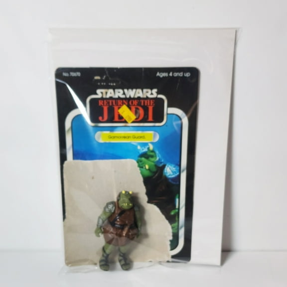 Open Box Vintage 1983 Kenner Star Wars Return of the Jedi Gamorrean Guard Action Figure w/ Card Back