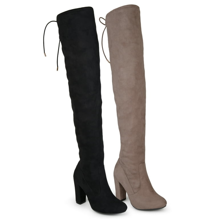 Black knee high boots walmart cheap