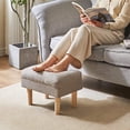 thumbnail image 2 of Reposapiés Ottoman YMYNY UHBD023G pequeño con asiento acolchado de esponja, 2 of 9