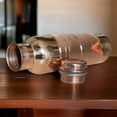 thumbnail image 3 of Stripes Copper Water Bottle 950 ml Ayurvedic Pure Copper Vessel For Drinking Health Benefits, 3 of 6