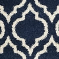 thumbnail image 6 of SAFAVIEH Hudson Louise Geometric Shag Area Rug, Navy/Ivory, 9' x 12', 6 of 7