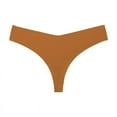 thumbnail image 1 of Xiao Hua Ropa interior sin costuras para mujer, bragas sexys de encaje estilo hipster, tanga, bragas, ropa interior para mujer, 3 piezas (amarillo marrón, L), 1 of 2
