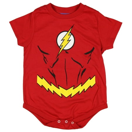 Justice League Flash Costume Infant Snapsuit