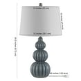 thumbnail image 4 of Safavieh Corina 25.5 in. Gourd Ceramic Table Lamp, Grey, 4 of 5