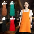 thumbnail image 2 of Women Men Adjustable Bib Apron Dress Kitchen Restaurant Chef Classic Cooking Bib  with Pocket, 2 of 5
