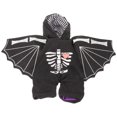 thumbnail image 1 of OULII  Costume for Pets 1Pcs Bat Style Dog Outfit in Black Polyester for Festive Wear, 1 of 5