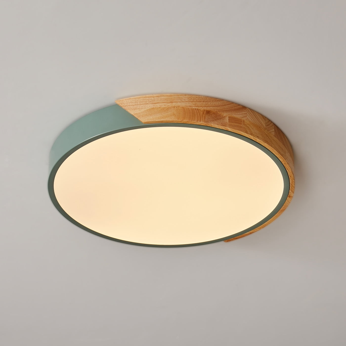Aiwen Round LED Flush Mount Ceiling Lamp Modern Light Fixture Green