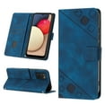 thumbnail image 1 of Compatible avec Samsung Galaxy A02S Étui en Cuir PU Gaufré Classique avec Porte-Cartes, Étui Antichoc, 1 of 5