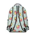 thumbnail image 3 of Pioneer Flower Floral Print Pattern Backpack for School, Cute School Bag with Adjustable Shoulder Straps and Padded Back, 15.3"x11"x7.1", 3 of 5