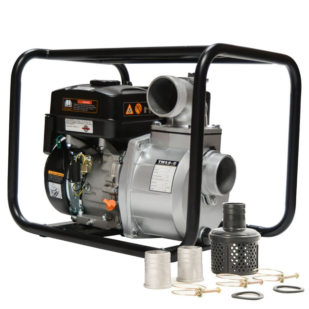 3 Inch Intake 6.5 HP Portable Water Pump 4 Stroke 264GallonPerMinute