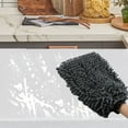 thumbnail image 4 of Silicone Oven Mitts Hwkond Large Home Chenille Double-sided Scrubbing Gloves Daily Cleaning Dirty Coral Velvet Bear's Paw Cleaning Supplies Flannelette Cleaning Gloves, 4 of 6