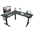 thumbnail image 3 of Techni Mobili 63” W L-Shaped Electric Standing Desk with Spacious Desktop, 3 Memory Height Presets and 2 Accessory Hooks, Black, 3 of 11