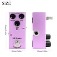 thumbnail image 5 of IRIN EF-04 Portable Electric Guitar Effect Pedal - Mini Single Guitar Effector with True Bypass, Dream Feature (Purple), 5 of 7
