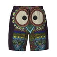 thumbnail image 4 of Lsque Mens Swim Trunks Boho Owl Pattern - Bathing Suit Compression Liner - Beach Swim Shorts Swimwear - (S-3XL) - Stretch Quick Dry -XX-Large, 4 of 9