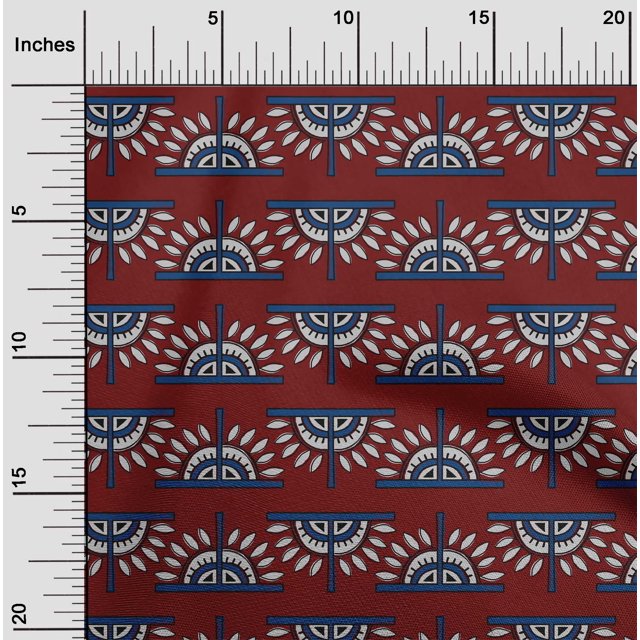 oneOone Viscose Jersey Fabric Floral Block Fabric Prints By Yard 60 Inch Wide