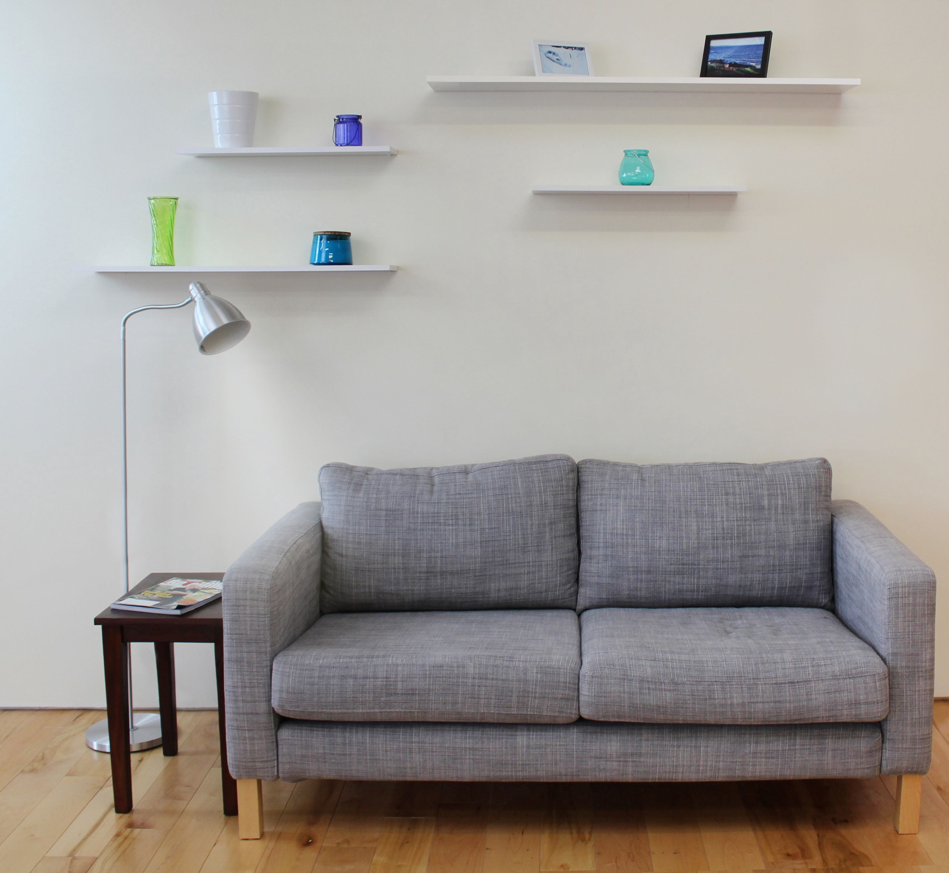 Delta Floating Shelves Modern 10"x48" White (2 Count)