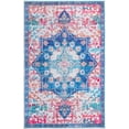 thumbnail image 2 of Unique Loom Renaissance Collection Area Rug - Roma (5' 11" x 9' Rectangle Ivory Blue/Black), 2 of 6