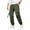 Army Green, variant on GuangCheng Men's Cargo Pants,Elastic Waist,Joggers,Drawstring,Multi Pocket,Casual,Workwear,Hiking Trousers,Army Green,Size L
