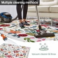 thumbnail image 5 of Watercolor Flowers Outdoor Rug for Patio/Deck/Porch, Non-Slip Large Area Rug 6 x 9 Ft, Farmhouse Spring Floral Botanical Indoor Outdoor Rugs Washable Area Rugs, Reversible Camping Rug Carpet Runner, 5 of 8