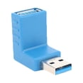 thumbnail image 2 of 90 Degree Elbow High Speed USB 3.0 A Male to Female Adapter Converter Connector, 2 of 8