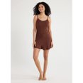 thumbnail image 3 of Joyspun Women's Ribbed Knit Pull On Sleep Shorts, Sizes S to 3X, 3 of 6