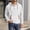 White, variant on Men's Solid Long Sleeve Hooded Drawstring Casual Tee