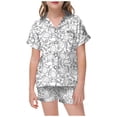 thumbnail image 1 of MIASHUI Easter Kid DIY Hand Painted Homewear Set Colouring Pajama Sets for Boy and Girl,White,6-7 Years, 1 of 4