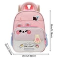 thumbnail image 5 of Miaoju Backpack Lightweight Travel Backpack with Chest Straps Cute Bookbag, Water-resistant Backpack, Grey, 5 of 6