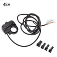 thumbnail image 4 of Eigraketly Interruptor de manillar, accesorio de bicicleta eléctrica, piezas de repuesto, controlador de botón de bocina duradero Simple, pieza Bicicletas eléctricas 48V, 4 of 6