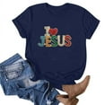 thumbnail image 4 of Birdeem Blouse à Manches Courtes Imprimée Mode pour Femmes T-Shirt Col Rond Amusant, 4 of 12