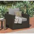 thumbnail image 3 of Homestyles Cape Shores Brown Rattan Outdoor Arm Chair, 3 of 6