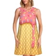 thumbnail image 1 of Disketp Ice Cream para Vestido sin Mangas para Mujeres, Vestidos de Verano para Mujeres, Casual y Holgado para la Playa, 1 of 7